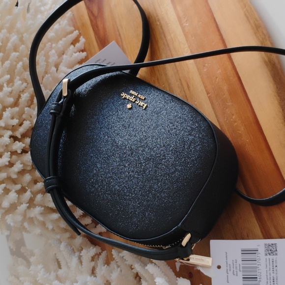 Kate Spade 💥 NWT 💥 Glittery Black Crossbody Bag. Glimmer - NEVER WORN! - Picture 4 of 17